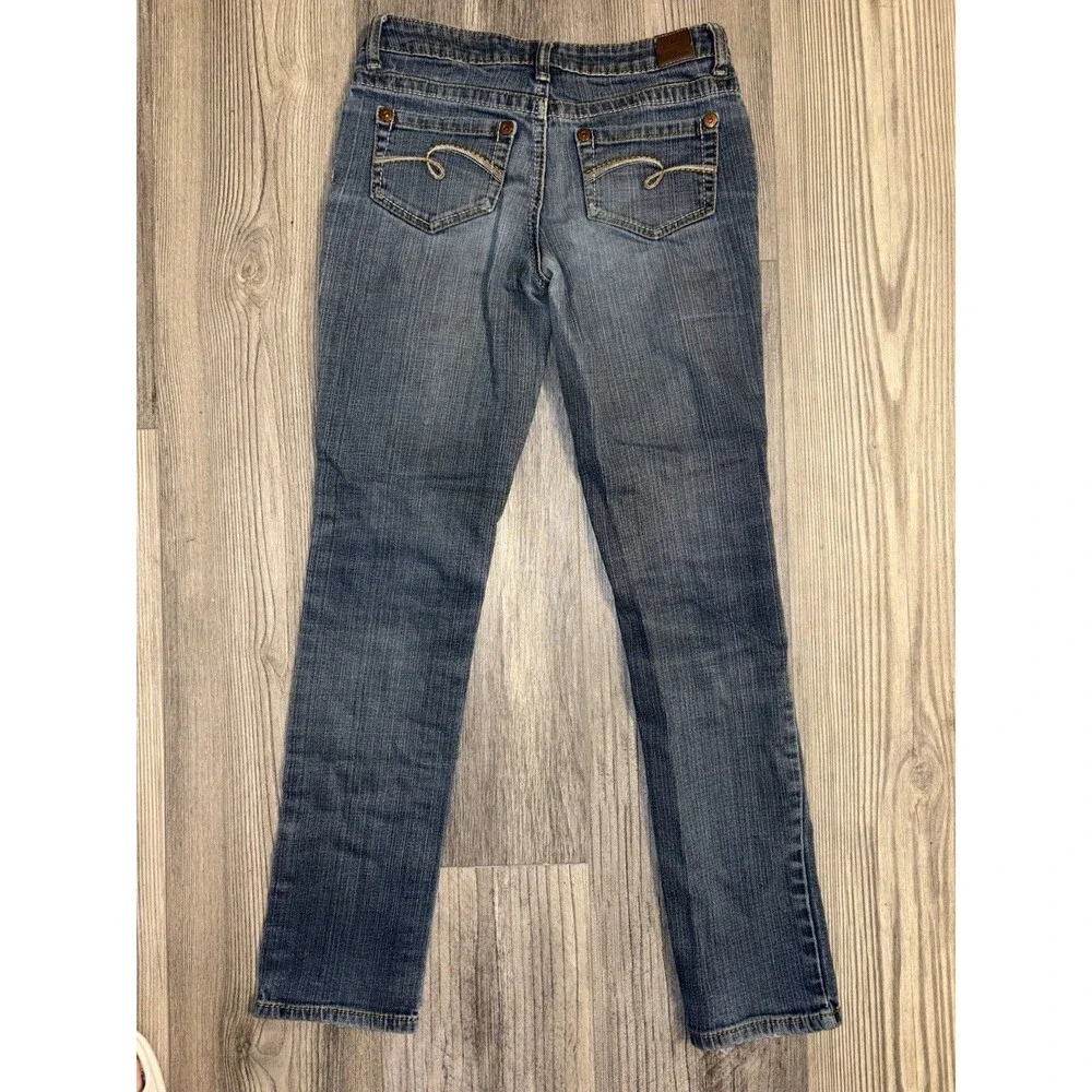 Vintage ~ Justice Distressed Medium Wash Blue Jeans Denim 14S Short Girls Youth